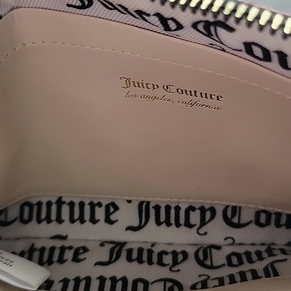 Juicy Couture Black and Pink Floral Clutch